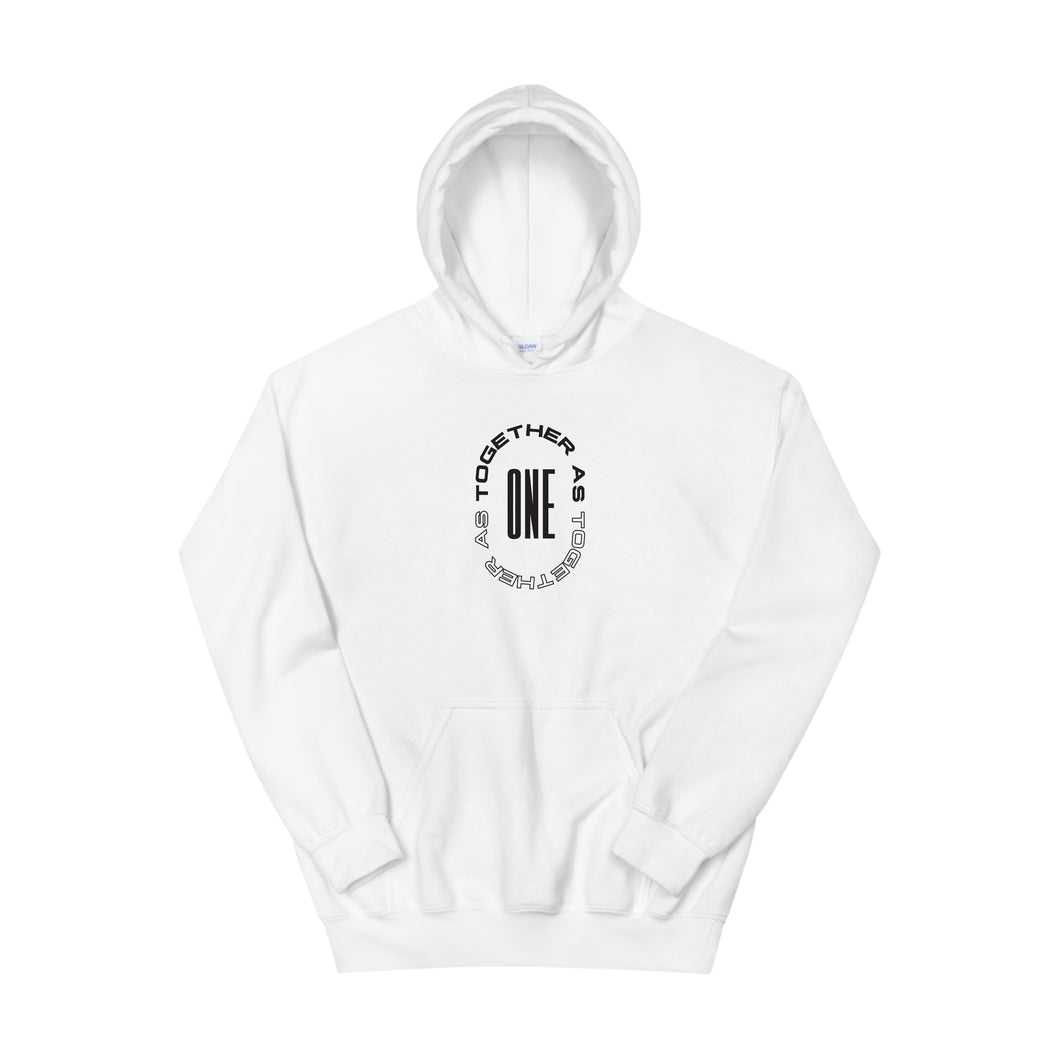 Hoodie TOGETHER AS ONE  - White